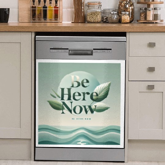 "Be Here Now - Mindful Living" Dish Washer Covers