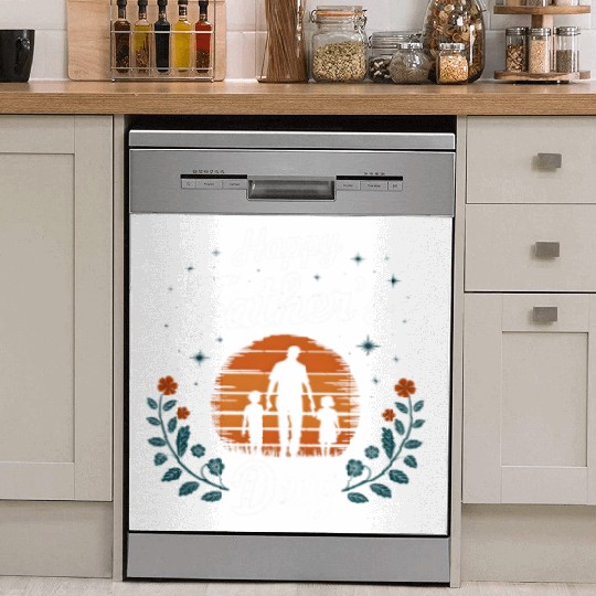 father's day happy father's day Dish Washer Covers