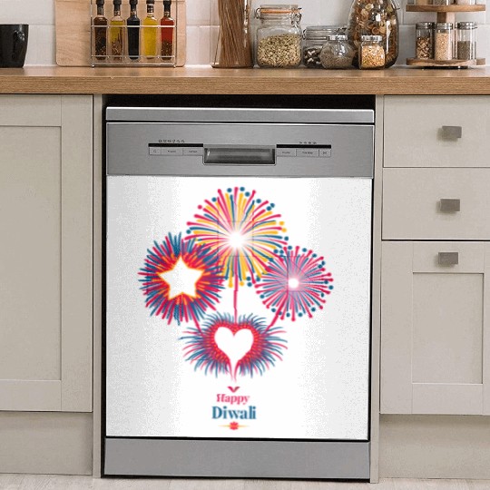 Fireworks for Diwali Celebration Dish Washer Covers