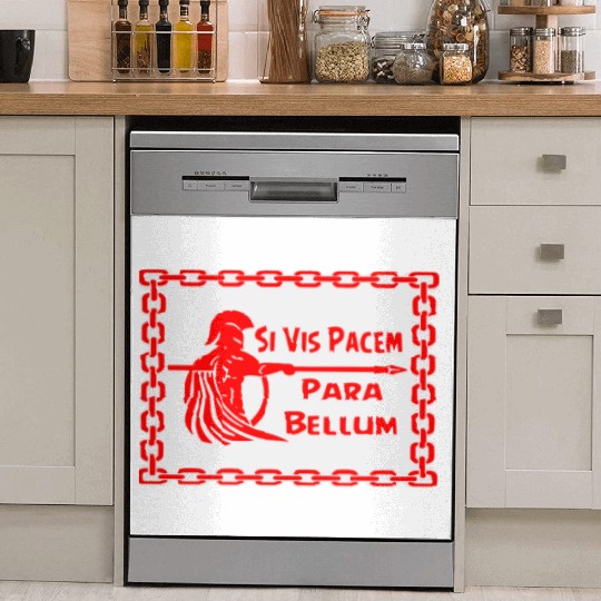 Spartan Si Vis Pacem Para Bellum LIKE US ON FB #U Dish Washer Covers