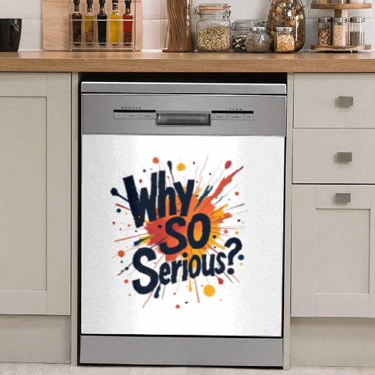 Why So Serious Chaotic Abstract Art Dish Washer Covers