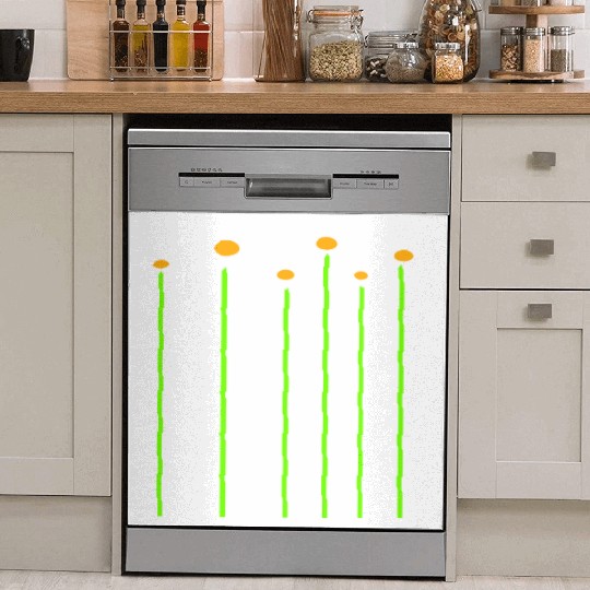 Many Pretty Daisy Flowers Decorative Nature Design Dish Washer Covers