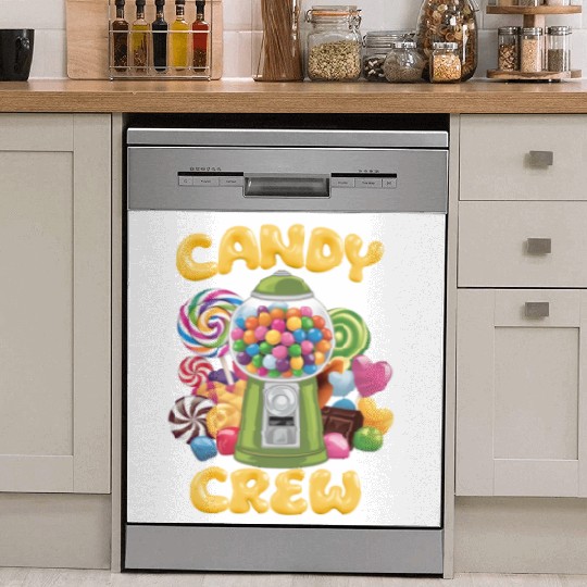 Candy Security Crew Lollipop Gummy Sweet Birthday Dish Washer Covers