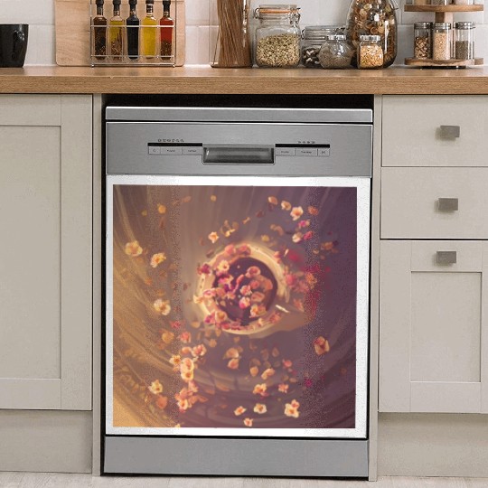 Botanical Gardens Latte Dish Washer Covers