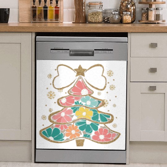 Tree Christmas, Christmas Vintage Dish Washer Covers