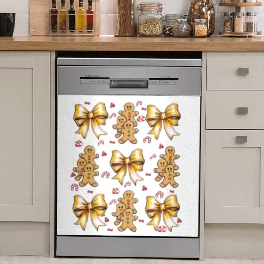 Merry Christmas, Christmas Bow, Tree Christmas Dish Washer Covers