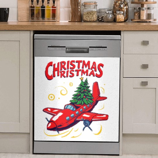 FLAYING CHRISTMAS Dish Washer Covers