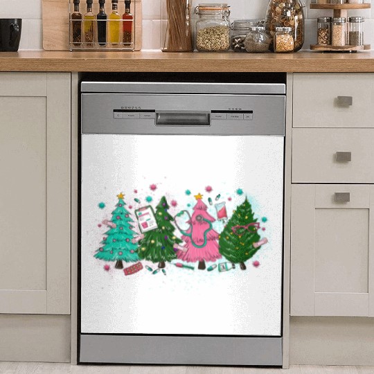 Christmas Tree, Merry Christmas Dish Washer Covers