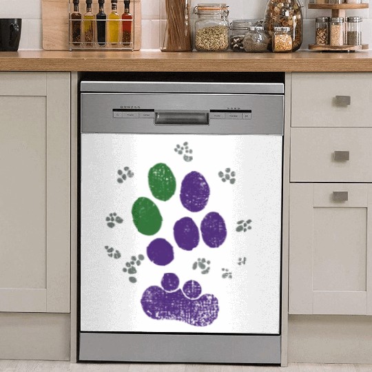 AroAce Cat Paw Prints Dish Washer Covers