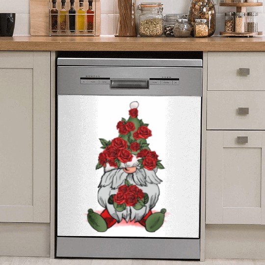 Gnomes Valentines Revelin, Valentines Retro Dish Washer Covers