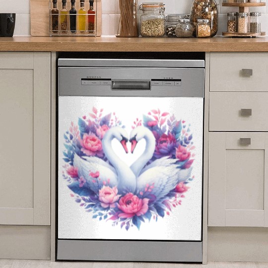 Black Gnomes Valentines Day Dish Washer Covers