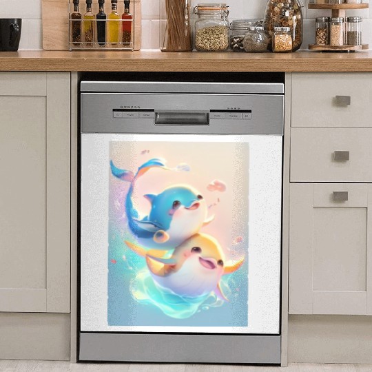 Happy birthday bevels tuna Dish Washer Covers