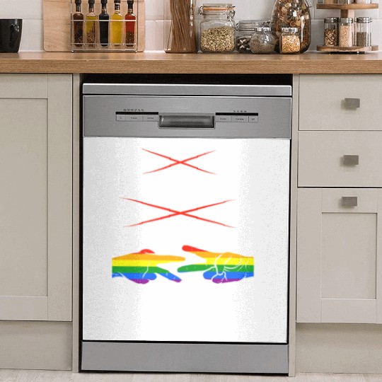 LGBTQ Lesbian Rock Paper Scissors Dish Washer Covers