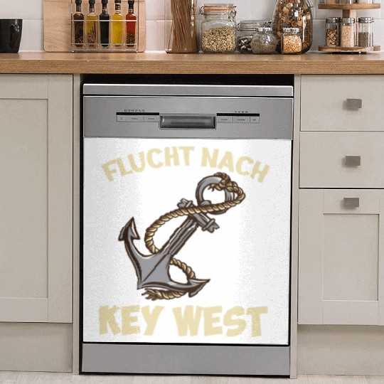 Florida Sailing FLYING TO KEY-WEST Sunshine-State Dish Washer Covers