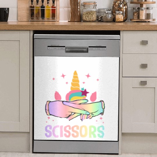 Funny Lesbian Pride LGBTQ Rock Paper Scissors Dish Washer Covers