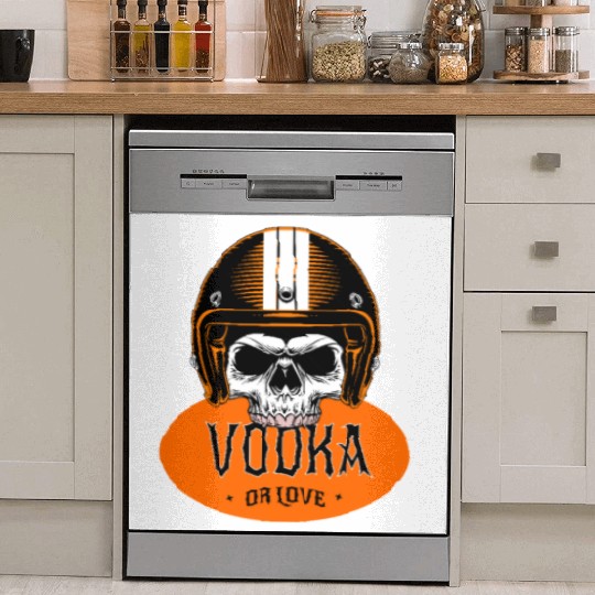 v is for vodka valentines VODKA RIDER Dish Washer Covers
