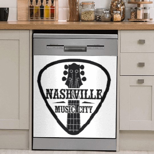 Nashville Music City Guitar Pick Dish Washer Covers