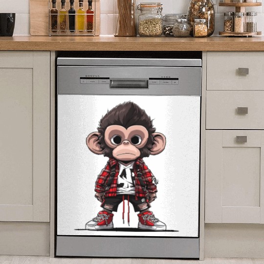 Bored Monkey Dish Washer Covers