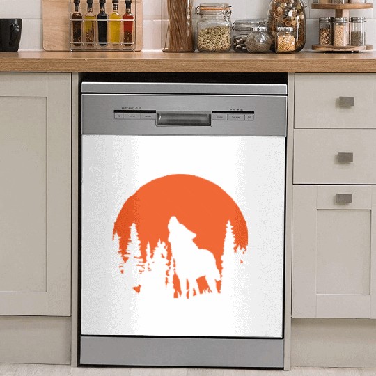 Human By Chance Alpha By Choice Wolf Dish Washer Covers