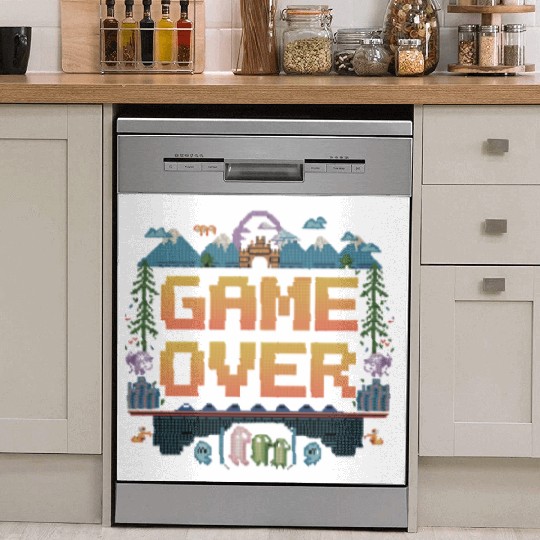 Nostalgic Retro Gamer Apparel Dish Washer Covers