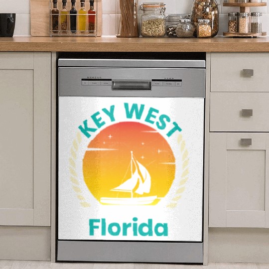 KEY-WEST FLORDIA Sailing West Keys Sailing Outfit Dish Washer Covers
