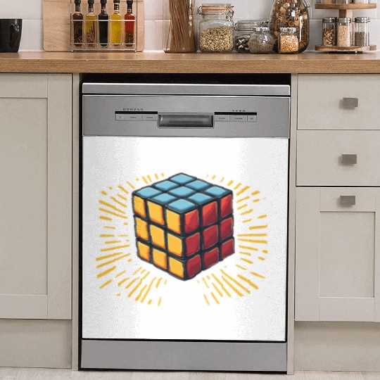 It’s Not Magic It’s Muscle Memory Puzzle Cube Dish Washer Covers