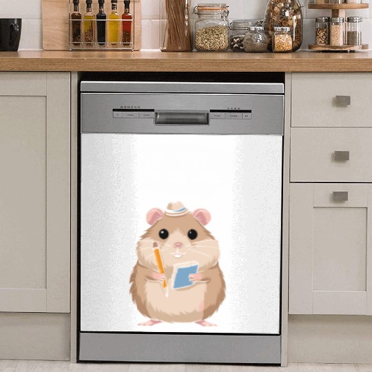 Hamster Writer Author Plot Twist I'm Awesome Dish Washer Covers