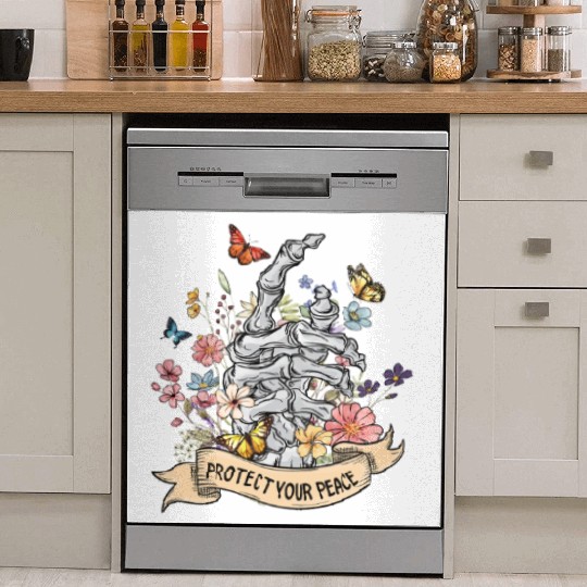 Protect Your Peace Mindfulness Dish Washer Covers
