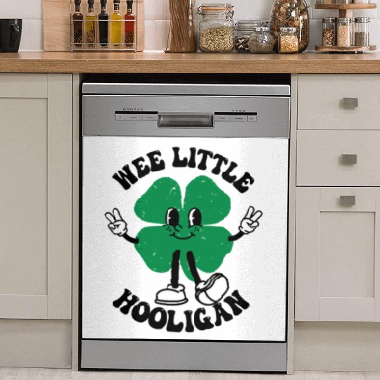 Wee Little Hooligan Cute St. Patrick's Day Irish Dish Washer Covers