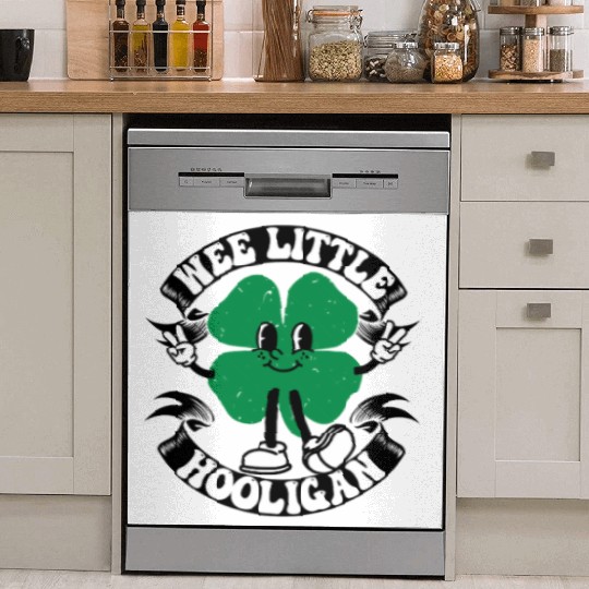 Wee Little Hooligan Cute St. Patrick's Day Irish Dish Washer Covers