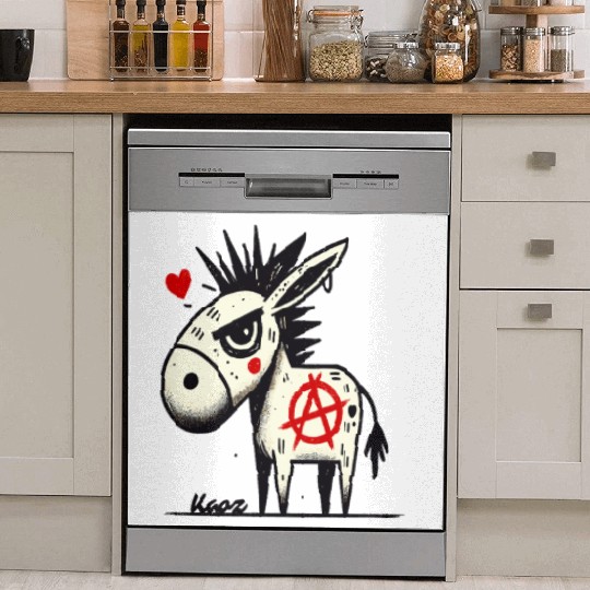 Punk Anarchy Donkey Dish Washer Covers