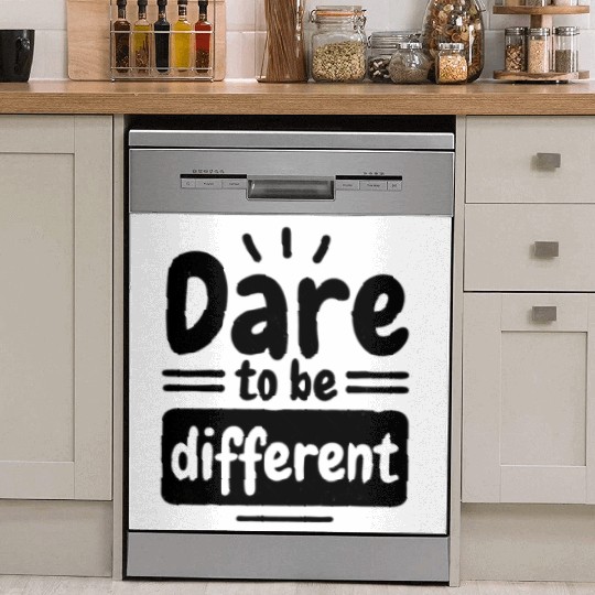 Dare to Be Different – Motivational Typography Des Dish Washer Covers
