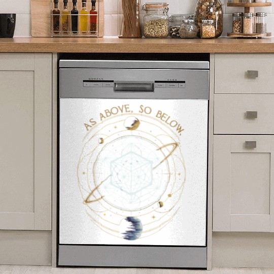 As Above, So Below - Sacred Geometry Dish Washer Covers