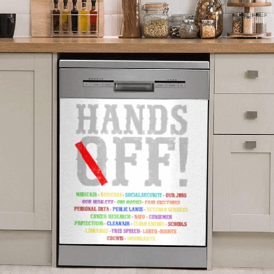Hands Off Social Security Protest Resist Save D Dish Washer Covers