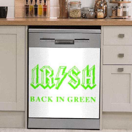 Irish Classic Rock - Back in Green Dish Washer Covers