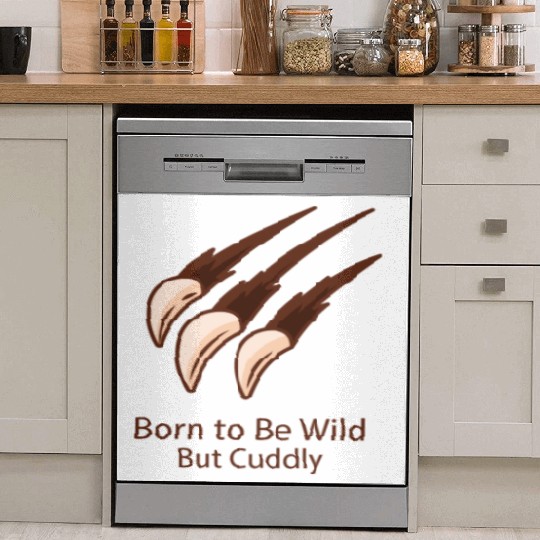 Born to Be Wild – But Cuddly Cuddles with Claws Dish Washer Covers