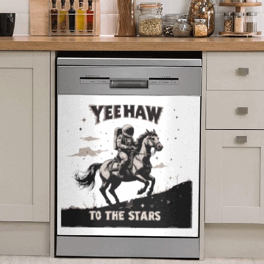 Space Cowboy Yeehaw Dish Washer Covers