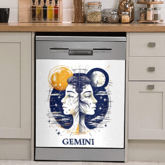 Zodiac Card Gemini Dish Washer Covers