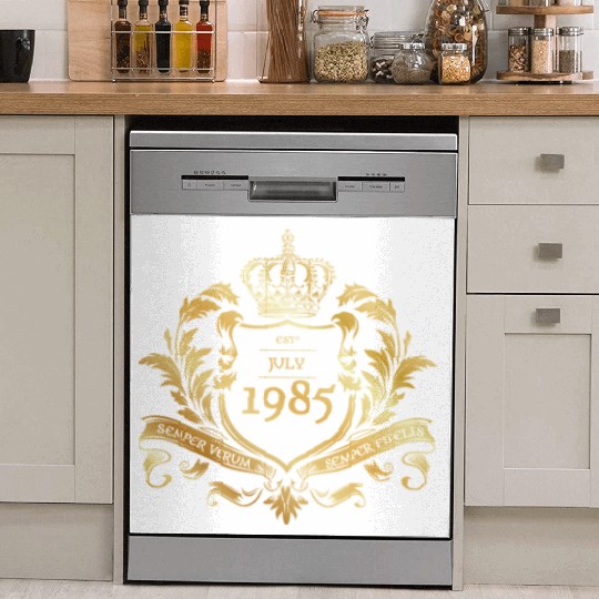 40th birthday Semper Verum - Established 08/1985 Dish Washer Covers