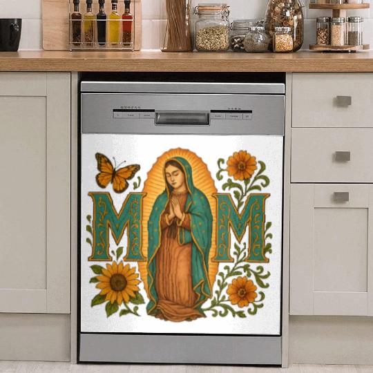 Mexican Mom Mexican Heritage Virgen De Guadalupe Dish Washer Covers
