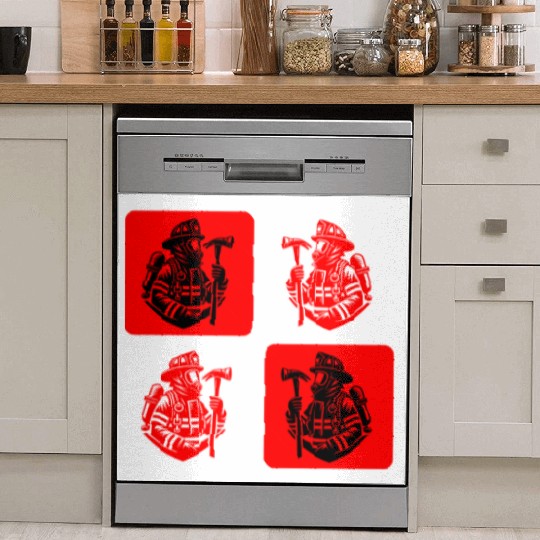 Fire Brigade - Courage In Action Dish Washer Covers
