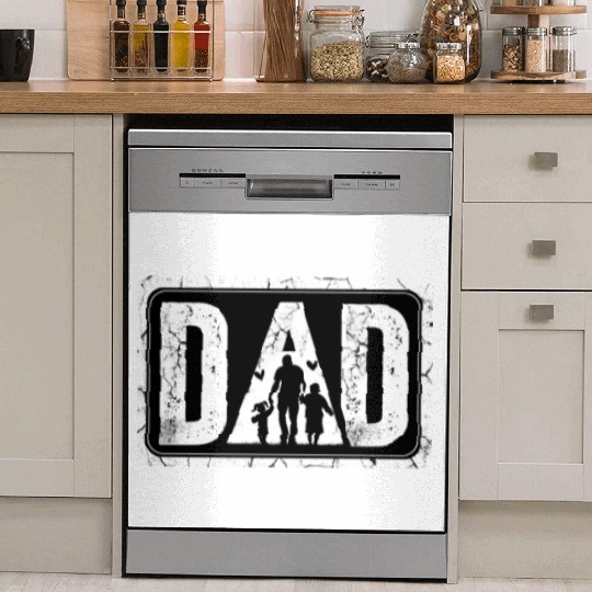 Best Dad Ever - Father's Day Gift with Dad Dish Washer Covers