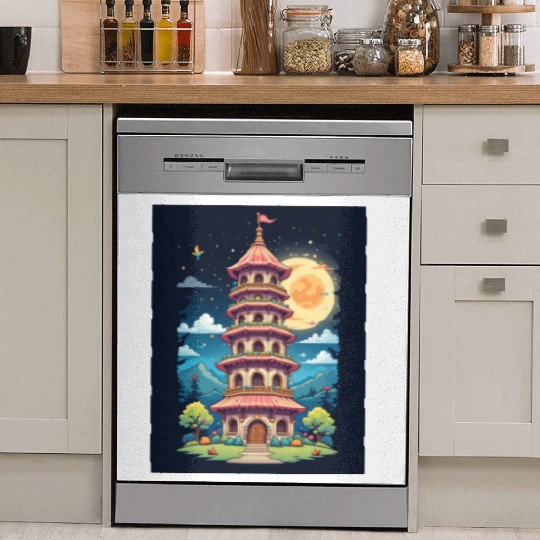 Twilight Temple Glow Dish Washer Covers