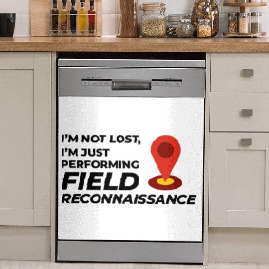 Field Reconnaissance GIS Surveyor Mapping Humor Dish Washer Covers