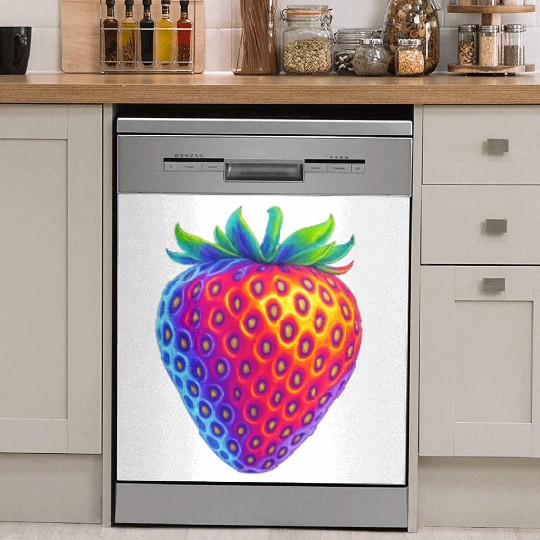 Neon strawberry Dish Washer Covers