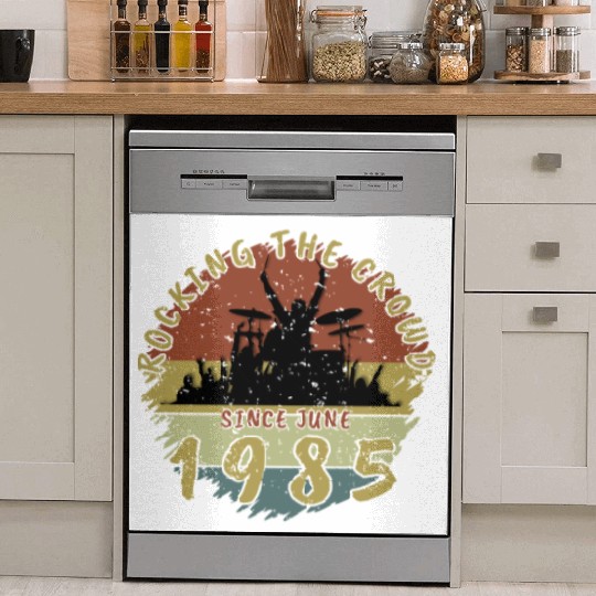 40th Birthday Rocking the crowd DRM 06/1985 Dish Washer Covers