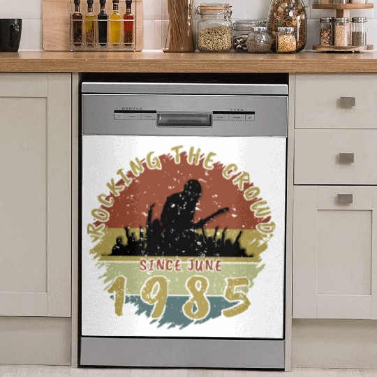 40th Birthday Rocking the crowd GIT 06/1985 Dish Washer Covers