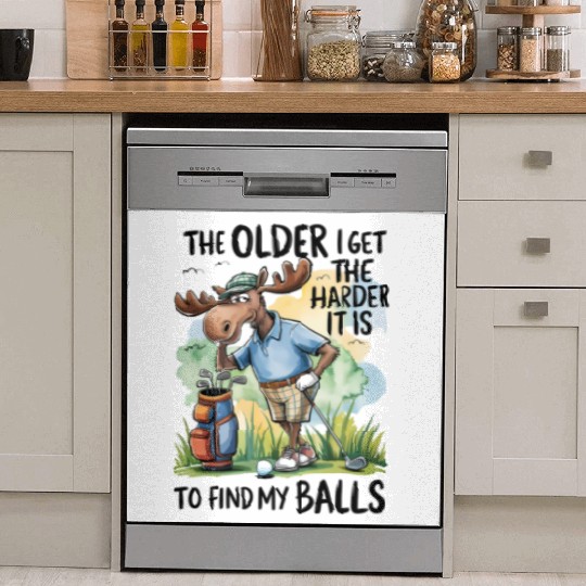 Funny Golf Moose Quote Dish Washer Covers