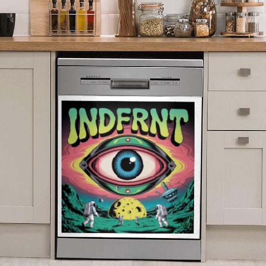 Psychedelic Space Eye – Trippy Cosmic Poster Art Dish Washer Covers