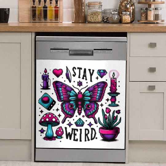 Halloween Stay Weird Dish Washer Covers